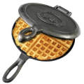Round Cast Iron Biscuit Waffle Pan Jaffle